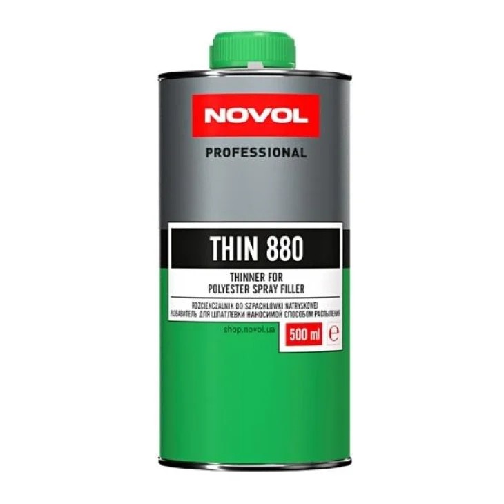 Розчинники для рідкої шпаклівки Novol Thin 880 Spray 0,5 л